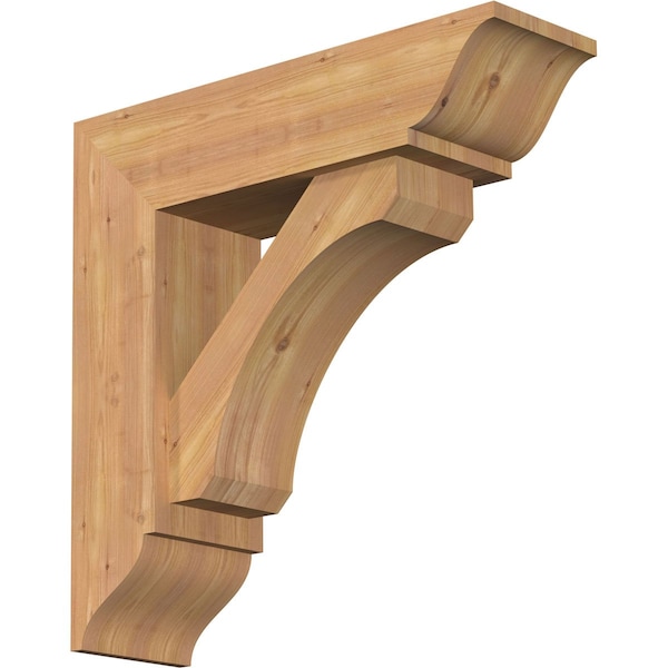 Ekena Millwork Legacy Traditional Smooth Bracket w/ Offset Brace, Western Red Cedar, 7 1/2"W x 26"D x 26"H BKT0806X26X26LEC01SWR - main